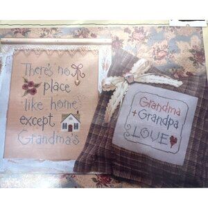 Lizzie Kate Grandma & Grandpa Cross Stitch Pattern Kit